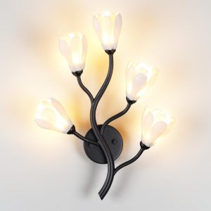 5090/5W MODERN ODL25 553 черный матовый/белый/фарфор Бра G4 LED 5*5W GARDI