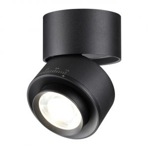 358946 OVER NT22 418 черный Светильник накладной светодиодный IP20 LED 4000К 18W 220V EDDY