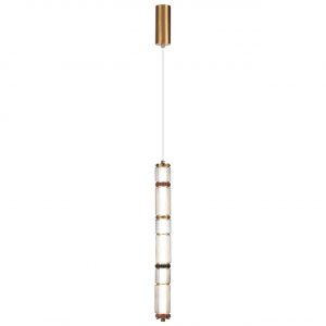 5455/18L L-VISION ODL_EX26 043 сатин.латунь/терракот/черный Подвес LED 22W 4000K COLLIER