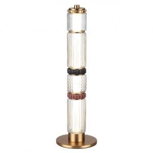 5455/15TL L-VISION ODL_EX26 043 сатин.латунь/терракот/черный Настольная лампа LED 15W 4000K COLLIER