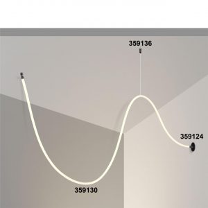 359124 KONST NT23 088 черный База для встраиваемого монтажа светильников 359128-359133 IP20 15-40W 170-265V RAMO