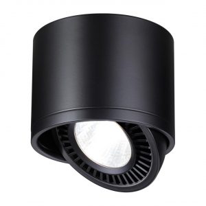 358814 OVER NT21 432 черный Светильник накладной светодиодный IP20 LED 18W 1600Лм 4000K 220V GESSO