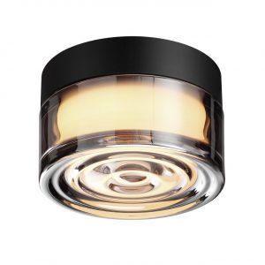 7157/6CL HIGHTECH ODL26 493 Настенно-потолочный светильник черный/дымчатый/стекло/поликарбонат IP65 LED 6W 410Лм 2200/2700/3000K 120° 220-240V RONDA
