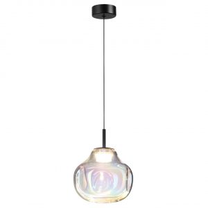 5097/4LB PENDANT ODL25 363 черный/бензиновый/металл/стекло Подвес LED 4W 4000K 388Лм VASO