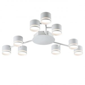 8235/9C COMFI LN26 242 белый металл Люстра потолочная LED GX53 9*12W 220V GARETA