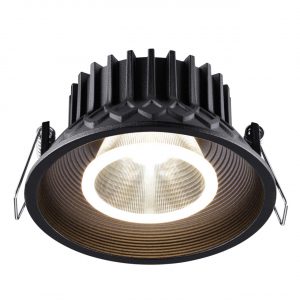 358790 SPOT NT21 534 черный Светильник встраиваемый светодиодный IP20 LED 15W 4000K 1600Лм 110-265V BIND