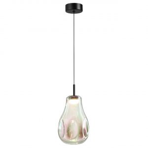 5098/4LB PENDANT ODL25 365 черный/бензиновый/металл/стекло Подвес LED 4W 4000K 388Лм NAVE