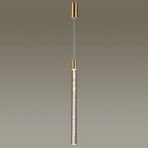 4369/5L HIGHTECH ODL23 235 полированное золото/акрил с пузырьками Подвесной св-к IP20 LED 4W 200Лм 3000K SPARKY