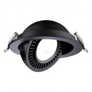 358818 SPOT NT21 530 черный Светильник встраиваемый светодиодный IP20 LED 18W 1600Лм 4000K 220V GESSO