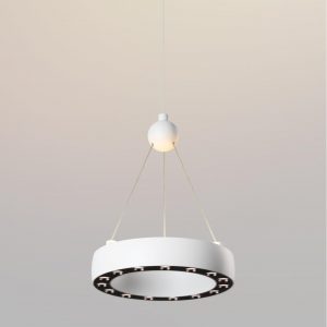 359395 OVER NT24 278 белый Светильник подвесной светодиодный, длина провода 2м IP20 LED 12W вниз/5W вверх 220V 1360Лм 3000K TURN