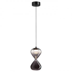 5092/4L PENDANT ODL25 357 черный/прозрачн/дымчатый градиент/металл/стекло Подвес LED 4W 4000K 388Лм GLESSI