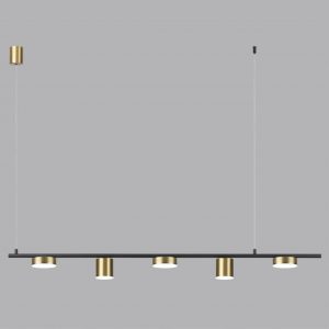 6532/57L LEDIO LN23 000 чёрный, латунь Светильник подвеснойс ПДУ LED 57W 3000-6000K 220V FLINT