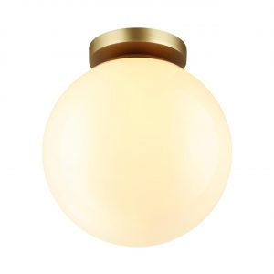 4248/1C HIGHTECH ODL21 505 золотист/металл/белый/акрил Потолочный светильник IP44 E27 LED max 9W BOSCO