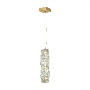 4999/10L HALL ODL23 623 золотой/прозрачный/металл/хрусталь Подвес LED 10W 4000K STRAZA