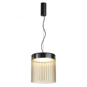 5047/20L L-VISION ODL24 000 черный/светл.янтарный/металл/стекло Подвес LED 20W 4000К 2238Лм PILLARI