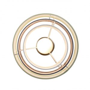 8039/1 MODERNI LN26 187 никель/мятный/серый/белый, металл/текстиль Подвесной светильник Е27 60W 220V ILAIDA