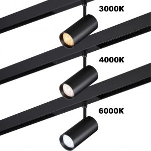 359960 PORT NT25 220 черный Трековый светильник с переключ. цв. темпер. IP20 LED 3000К4000К6000К 30W 90-240V VECTOR