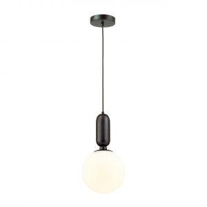 4668/1 PENDANT ODL20 393 черный/белый Подвес E27 1*40W (тип лампы СВЕЧА) 220V OKIA