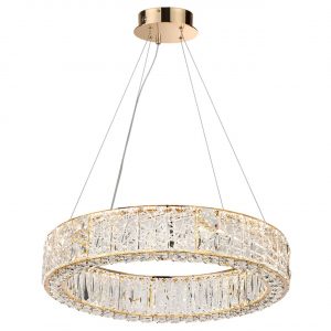 5071/70L HALL ODL24 595 золото/прозрачный/металл/хрусталь/стекло Люстра LED 52W 3700K VERSION