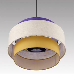 8281/4 MODERNI LN26 183 черный/фиолетовый/бежевый/желтый, металл/текстиль Светильник подвесной E14 4*40W 220V PALERMO