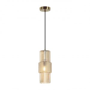 5019/1 MODERN ODL23 405 бронзовый/янтарный металл/стекло Подвес E14 1*40W PIMPA