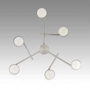 8115/6C COMFI LN26 248 никель, металл Люстра потолочная LED GX53 6*7W 220V DABRA
