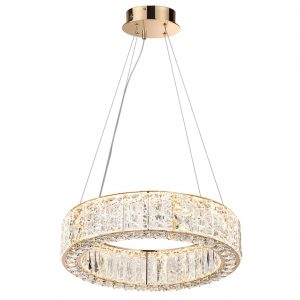 5071/60L HALL ODL24 595 золото/прозрачный/металл/хрусталь/стекло Люстра LED 46W 3700K VERSION