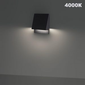 359723 STREET NT25 766 черный Подсветка для лестниц с переключателем цв. температуры IP65 LED 3W 100-240V 2700К3200К4000К SCALA