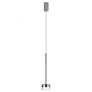 7151/10L HIGHTECH ODL26 347 Подвесной светильник хром/ прозрачное стекло/металл IP20 LED 10W 3000K 220V LASLO