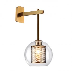 4939/1W PENDANT ODL22 000 античн.бронза/металл/прозрачный/стекло Бра E27 1*40W CLOCKY