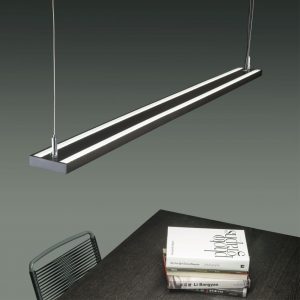 358446 OVER NT20 346 черный Подвесной светильник IP20 LED 40W вниз + 20W вверх 100-277V ITER