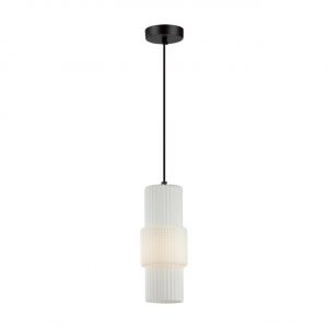 5017/1 MODERN ODL23 405 черный/белый матовый металл/стекло Подвес E14 1*40W PIMPA