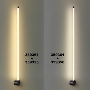 359355 KONST NT24 058 черный Светильник линейный светодиодный IP20 LED 15W 170-265V 3000K 1232Лм VITZ