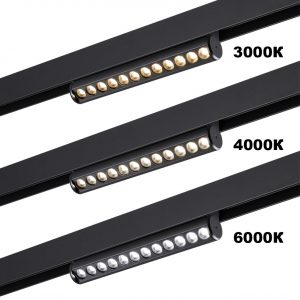 359948 PORT NT25 214 черный Трековый светильник с переключ. цв. темпер. IP20 LED 3000К4000К6000К 18W 90-240V VECTOR