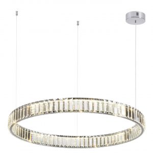 4930/45L L-VISION ODL24 591 хром/прозрачный металл/хрусталь Люстра LED 45W 4000K 5350Лм VEKIA