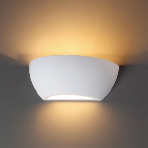 3551/1W HIGHTECH ODL18 431 белый гипсовый Настенный светильник IP20 E14 1*40W 220V GIPS