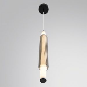6556/15WCL LEDIO LN26 280 черный/дымчатый, металл/акрил/стекло Бра/подвес LED 15W 4000К 220V TRENDY