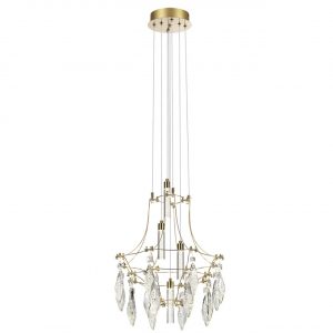 7000/35L CLASSIC ODL_EX25 069 Подвесной светильник металл/хрусталь/нерж сталь IP20 LED 35W 4000K 220-240V FLAMENCO