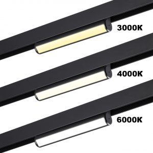359952 PORT NT25 214 черный Трековый светильник с переключ. цв. темпер. IP20 LED 3000К4000К6000К 18W 90-240V VECTOR