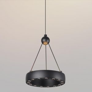 359396 OVER NT24 278 черный Светильник подвесной светодиодный, длина провода 2м IP20 LED 12W вниз/5W вверх 220V 1360Лм 3000K TURN