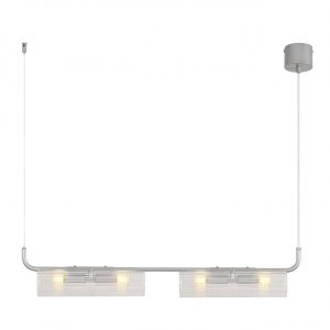 8258/4 SUSPENTIONI LN26 286 серебро/прозрачный, металл/стекло Подвес G9 4*20W 220V TORONTO