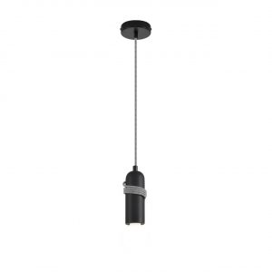 8364/1A ECO LN26 330 черный, металл/бетон Подвес E27 LED 10W 220V TESLA