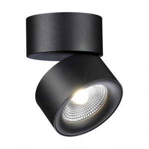 358781 OVER NT21 420 черный Светильник накладной светодиодный IP20 LED 25W 4000K 2200Лм 100-265V GRODA
