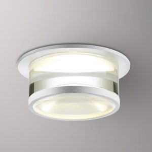 370915 SPOT NT22 582 белый Светильник встраиваемый IP20 GU10 9W 220V GEM