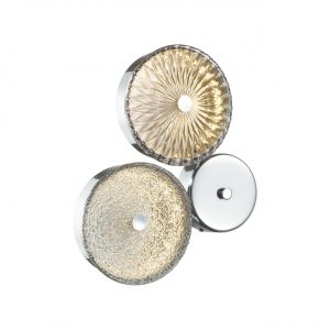 5416/14WL L-VISION ODL_EX23 145 хром/св.коричневый/св.серый металл/стекло Бра LED 14W 4000K CARAMELLA
