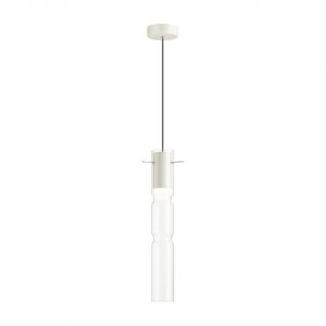 5059/5LB PENDANT ODL24 385 белый/прозрачный/металл/стекло Подвес LED 5W 3000K SCROW