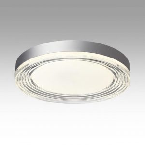 7727/76L MITRA LED SN 541 Светильник металл/акрил/никель/прозрачный LED 76Вт 4000K D400 IP20 ETERNA