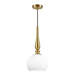 4767/1 PENDANT ODL21 413 белый/бронзовый Подвес E27 60W RUNGA