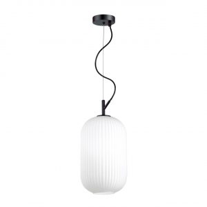 4751/1 PENDANT ODL21 411 белый/черный Подвес E27 60W ROOFI