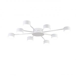 8343/8C COMFI LN26 252 белый, металл Люстра GX53 LED 8*7W 220V TORINA